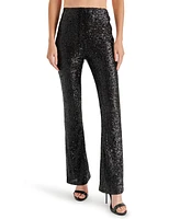 Steve Madden Women's Citrine Sequined Flared Pants