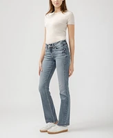 Silver Jeans Co. Women's Suki Mid Rise Curvy Fit Slim Bootcut