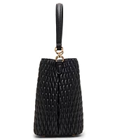 Anne Klein Ruched Quilted Medium Bucket Bag