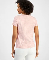 Nautica Jeans Women's Rivera Polka-Dot V-Neck Top