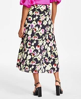 Vince Camuto Women's Floral-Print A-Line Midi Skirt