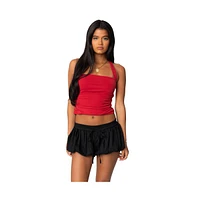 Edikted Women's Nyrah Straight Neck Halter Top