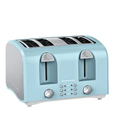 Ovente Electric 4-Slice Toaster Machine with Extra Wide Slots TS4410LBL