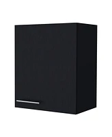 Fm Furniture So- Hi Wall Cabinet in melamine with one door,black