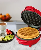 Ovente Electric Mini Non Stick Coating Waffle Pancake Maker