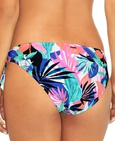 Raisins Juniors' Printed Side-Tied Bikini Bottoms