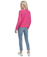 Dkny Jeans Women's Boucle Crewneck Sweater