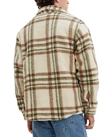 Point Zero Men's Checker Sherpa Shirt Utility Jacket