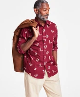 Club Room Men's Phineas Long Sleeve Button-Front Floral Print Shirt, Exclusively at Macy's