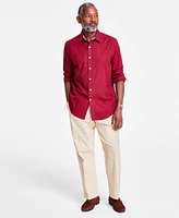 Club Room Men's Long Sleeve Diamond Jacquard Button-Front Shirt, Exclusively at Macy's