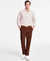 Club Room Men's Lanne Plaid Woven Long-Sleeve Button-Down Shirt, Exclusively at Macy's