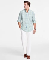 Club Room Men's Long Sleeve Button-Down Tattersall Shirt, Exclusively at Macy's