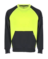 RefrigiWear Big & Tall Two-Tone Hi Vis Crewneck Sweatshirt