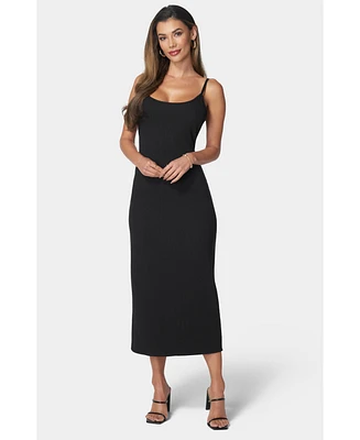 Bebe Women's Rib Tank Maxi Dressi