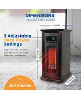 LifeSmart LifePro 1500 Watt 1500 Btu Infrared Quartz Indoor Tower Space Heater