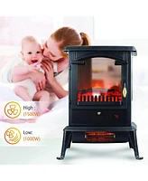 LifeSmart LifePro 1500W 3 Sided Electric Infrared Quartz Indoor Stove Heater