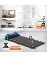 Slickblue Walking Pad Under Desk Treadmill Portable with Led Display and Remote Control for Home & Office