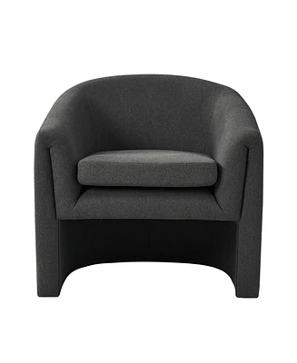 Hulala Home Silvan Modern Armchair with Storable Ottoman