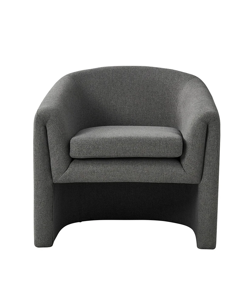 Hulala Home Silvan Modern Armchair with Storable Ottoman