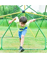 Slickblue Kids Climbing Dome Tower – 12 ft Jungle Gym with Geometric Design, Monkey Bars, Rust & Uv Resistant Steel, 1000 Lbs Capacity