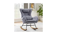 Slickblue Rocking Chair for Nursery Comfortable and Stylish Seating for Baby's Room