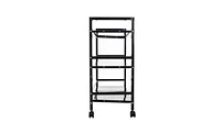 Slickblue Widened 3-Tier Multi-Functional Storage Cart for Efficient Organization and Easy Access