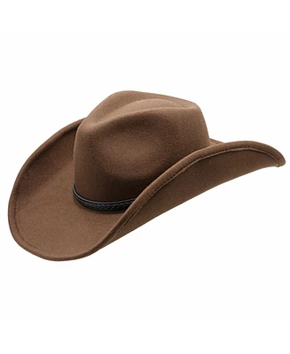 Peter Grimm Elliott Ultra Felt Polyester Band Western Drifter Hat