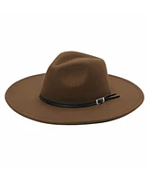 Peter Grimm Cort Ultra Felt Faux Leather Band Wide Brim Hat