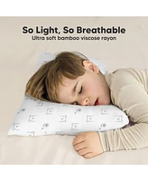 KeaBabies Toddler Cuddly Pillow with Pillowcase, 13X18 for Sleeping, Small Travel Pillows, Nursery