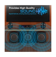 Pyle 5.1-Channel Wireless Bluetooth Amplifier With Hdmi Output, Fm Radio, & Digital Led Display, 100 Watt