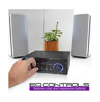 Pyle Stereo Power Amplifier With Bluetooth, Rca, Usb/Sd/Fm, 100 Watt