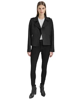 Andrew Marc Sport Women's Draped Faux-Suede Moto Jacket