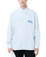 Lacoste Men's Relaxed-Fit Crocodile Graphic Shirt