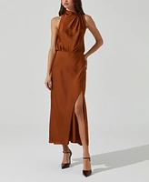 Astr the Label Women's Jelyn Mock-Neck Maxi Dress