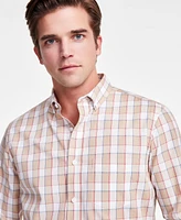 Club Room Men's Lanne Plaid Woven Long-Sleeve Button-Down Shirt, Exclusively at Macy's