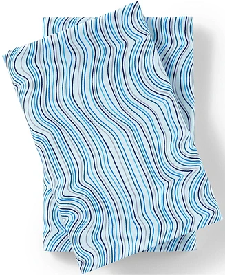 Lands' End Kids 180 Thread Count Cotton Percale Printed Pillowcases