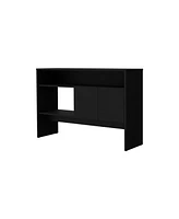 Fm Furniture Bylas Console Table in Melamine With Two Doors y Open Storage