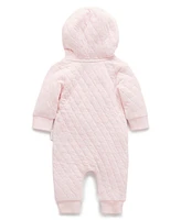 Purebaby Baby Girls Quilted Coverall