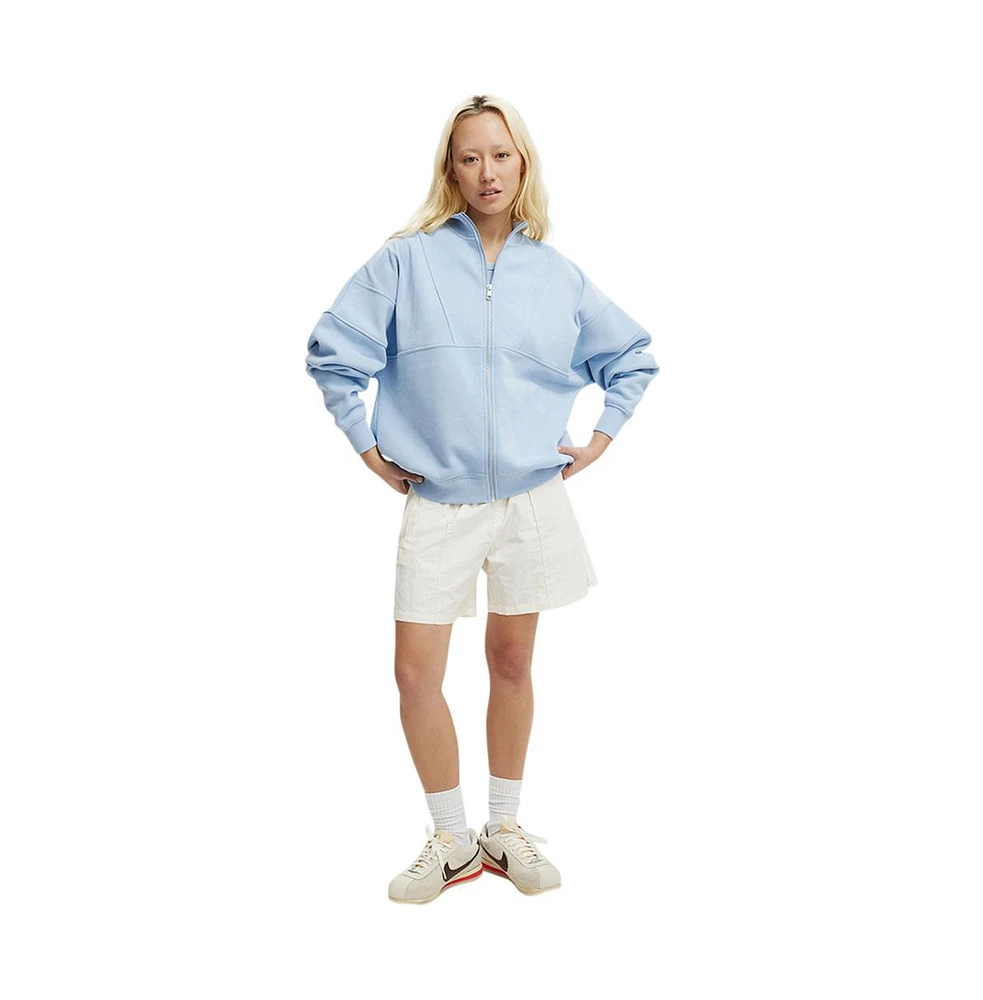 Cotton On Women's Plush Rib Zip Through Longsleeve