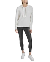 Andrew Marc Sport Women's Long-Sleeve Braided Knit Hoodie