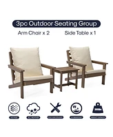 Inspired Home Maylani Outdoor 3pc Seating Group