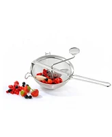 Gefu Stainless Steel Fine Mesh Berry Strainer Press