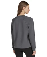 Andrew Marc Sport Women's Embellished Fleece Crewneck Sweatshirt