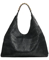 Donna Karan Bellmore Extra Large Hobo with Gold Bezel Strap