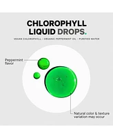 Codeage Chlorophyll Liquid Drops Supplement - Chlorophyll 50 mg per Serving, Liquid Chlorophyll Water, Organic Peppermint Flavor Clorofila Drink