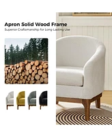 Hulala Home Augus Modern Boucle Armchair Chair with Adjustable Feet