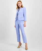 Kasper Women's Stretch Crepe Open-Front Blazer, Petite & Regular Sizes