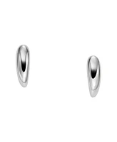 Skagen Women's Anja Pebble Silver Stainless Steel Stud Earrings