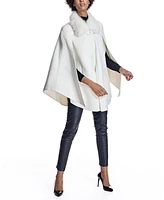 Julia & Stella by Maximilian Women's Wool Blend Cape