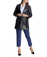 Julia & Stella by Maximilian Women's Oversized Leather Jacket